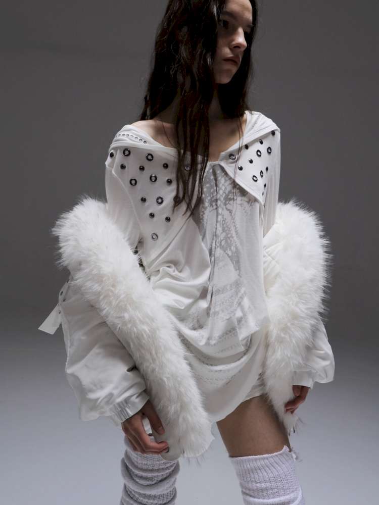 Armor Hooded Drape Lightweight T-Shirt【s0000014715】