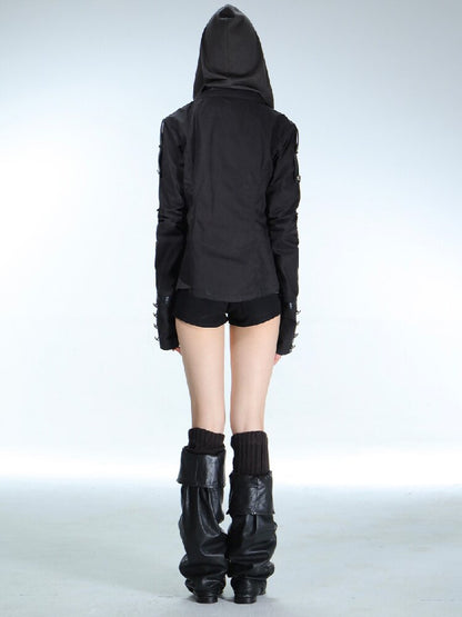 Vintage Metal Button Pleated Shorts【s0000015907】