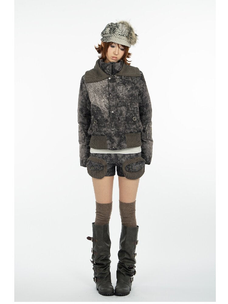 Mysterious Pattern Down Jacket【s0000018079】