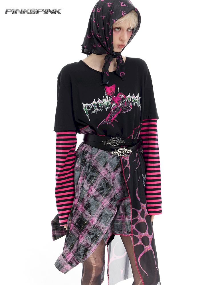 Patchwork Mesh Spice Dress【s0000012065】