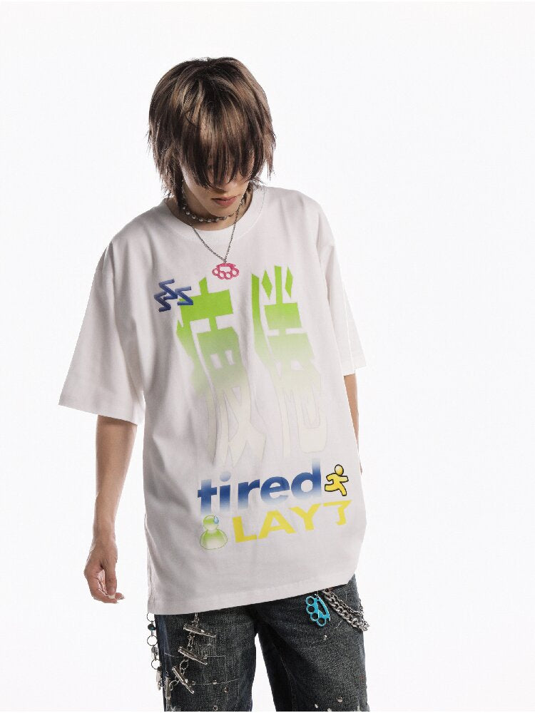 Slogan Print Casual T Shirt【s0000019128】
