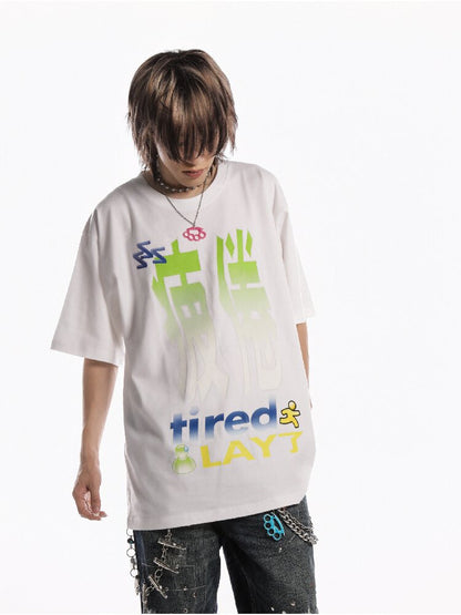 Slogan Print Casual T Shirt【s0000019128】