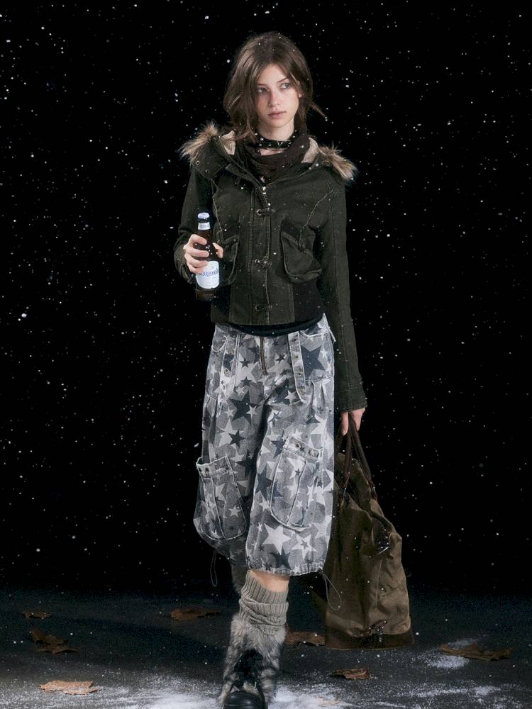 Hooded Short Cotton Jacket【s0000014432】