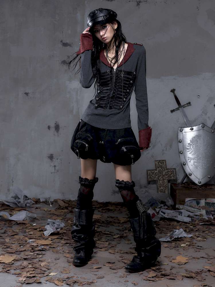 Workwear Flower Bud Skirt【s0000014463】