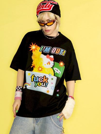 Streetwear loose cotton T-shirt【s0000013171】