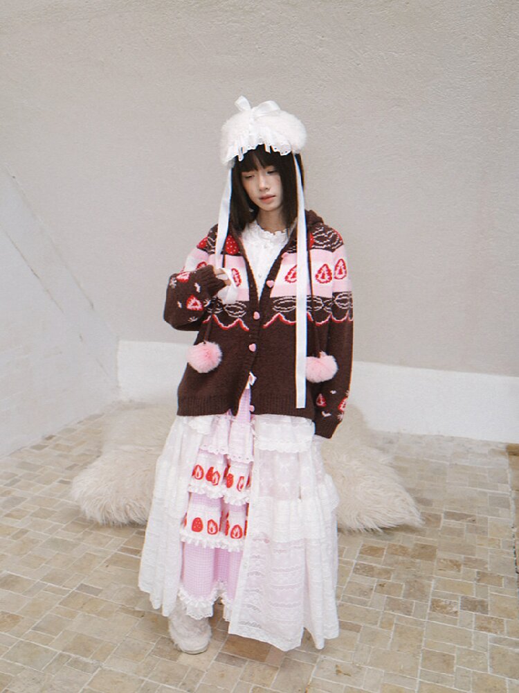 Fair Isle Cake Knit Cardigan【s0000018538】