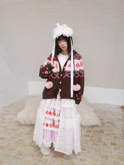 Fair Isle Cake Knit Cardigan【s0000018538】