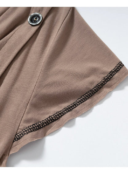 Punk Metallic Bikini Short T-Shirt【s0000016978】