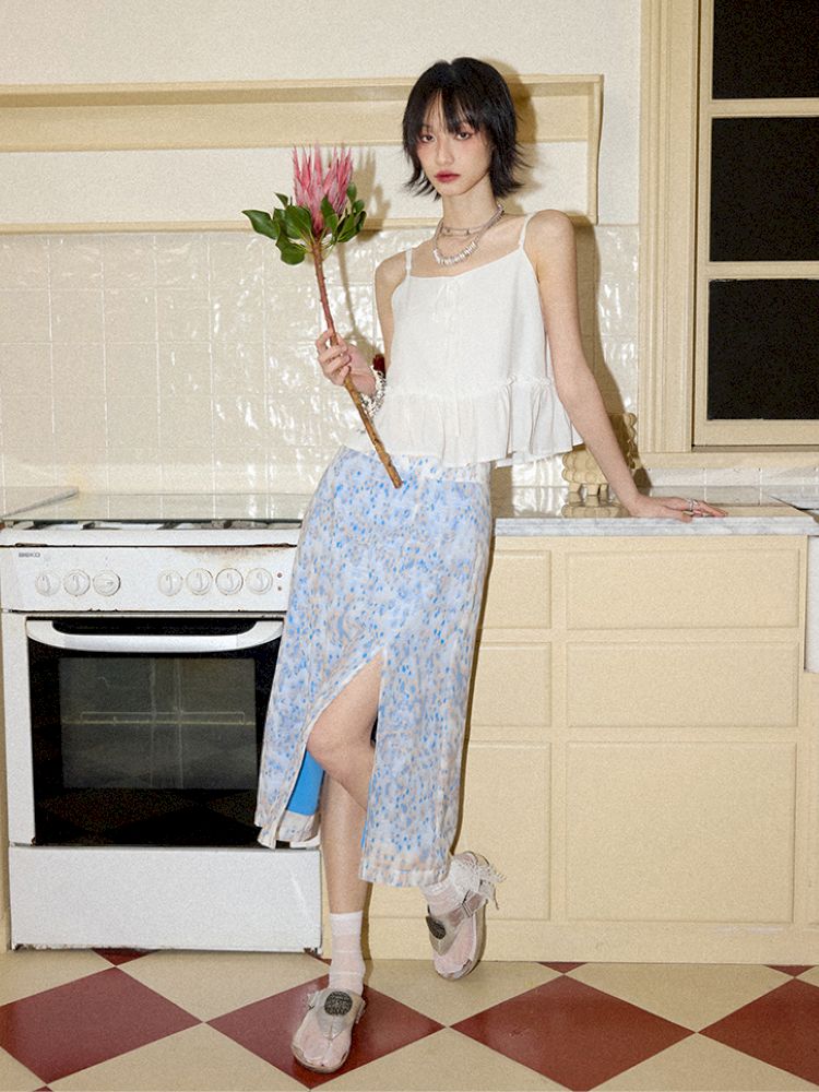 Pure white strapless tops【s0000012956】