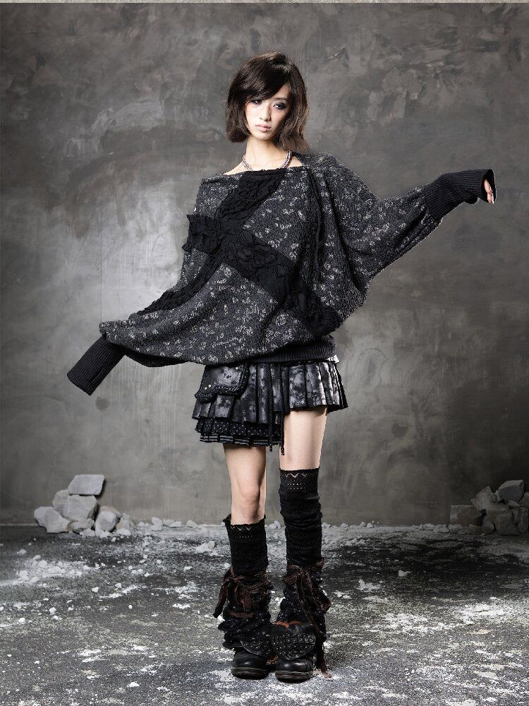 Cross Bat Sleeve Top【s0000015946】
