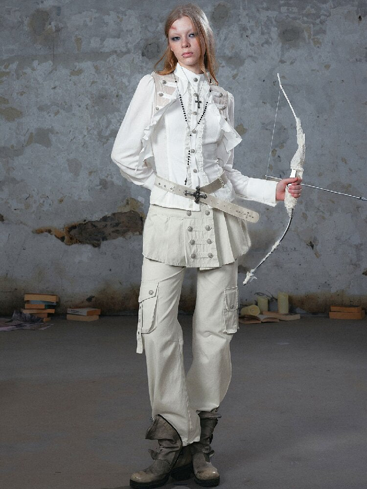 Napoleon Pleated Patchwork Pants【s0000018105】