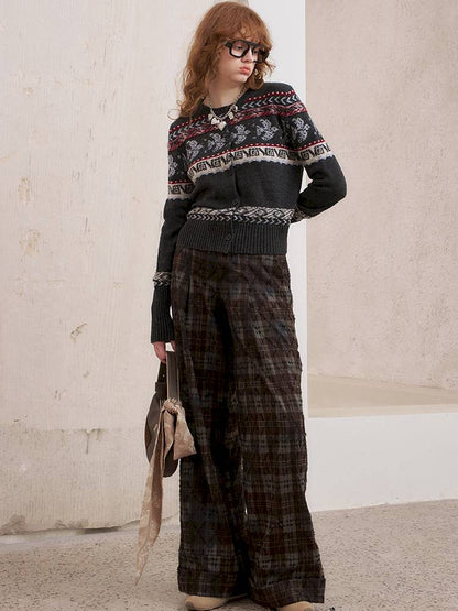 Button-Up Knit Cardigan Jacket【s0000014393】