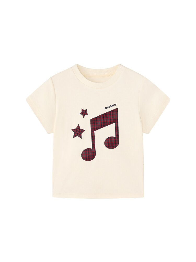 Strawberry Movement Note Print Top【s0000015672】