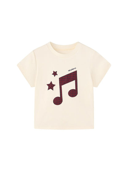 Strawberry Movement Note Print Top【s0000015672】