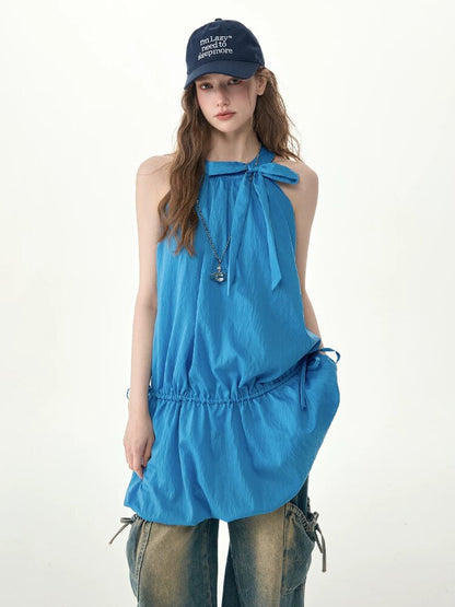 Summer Halter Off-Shoulder Dress【s0000017251】