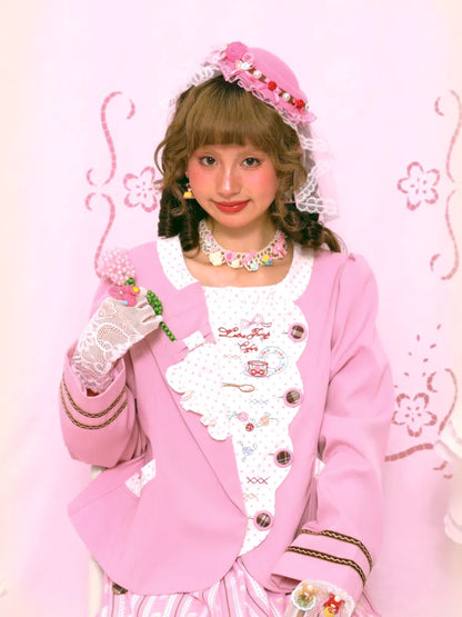 Patchwork Embroidered Tea Break Blazer【s0000014160】