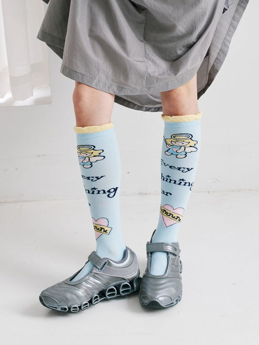 Angel mid-calf socks【s0000012351】