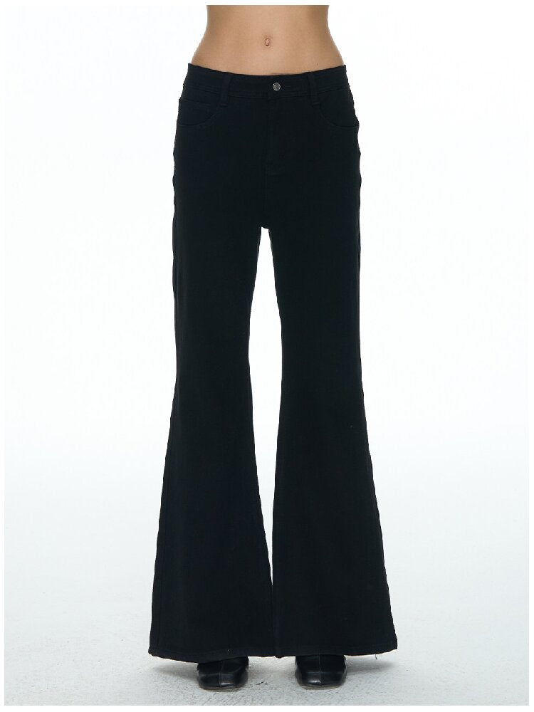 Two Tone High Waist Bootcut Jean【s0000015856】