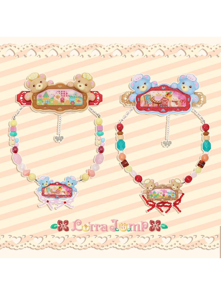 Acrylic Beaded Hair Clip Necklace【s0000011325】