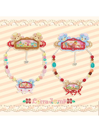Acrylic Beaded Hair Clip Necklace【s0000011325】