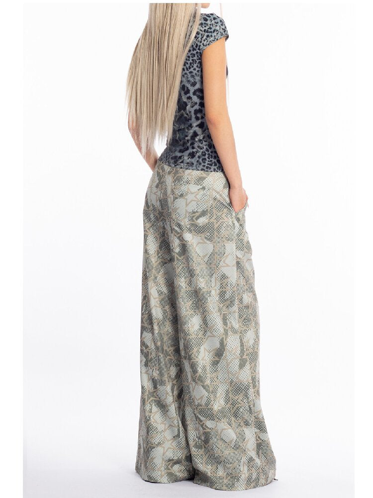 Vintage Graffiti Stars Print Pants【s0000018058】