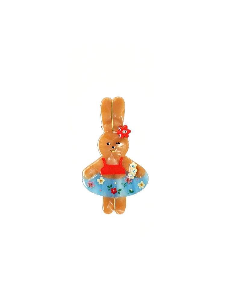 Summer Flower Bunny Hair Clip Comb【s0000017938】