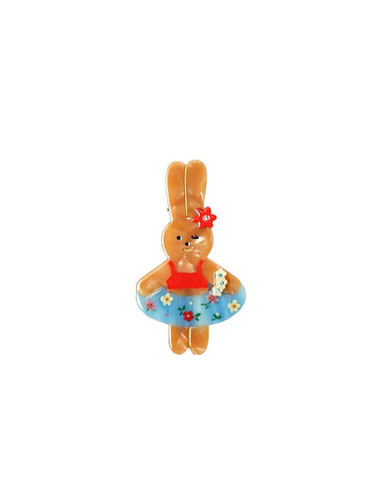 Summer Flower Bunny Hair Clip Comb【s0000017938】