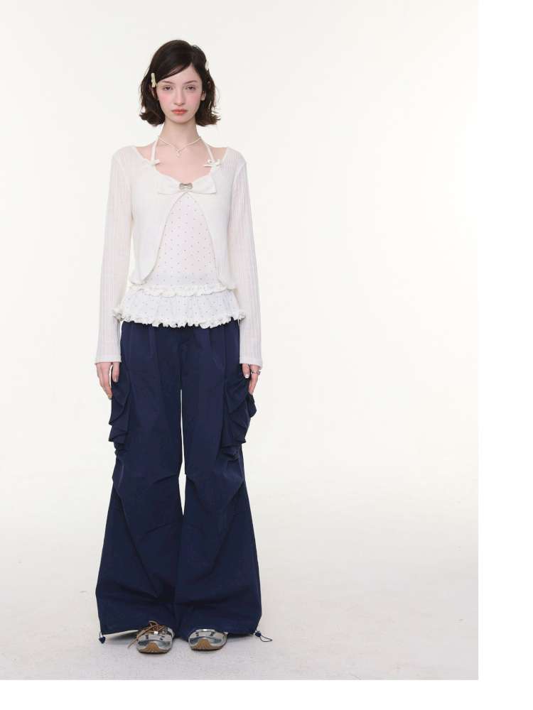 Dark Blue Functional Cargo Pants【s0000015424】