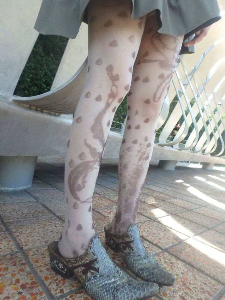 Irregular Print 10D Ultra-thin Stockings【s0000013174】