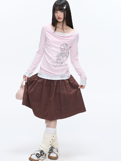 Retro Love Lock Vine Short Skirt【s0000016375】