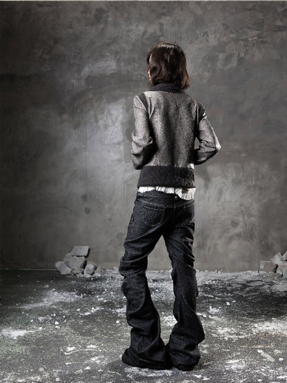 Double Waist Scimitar Denim Pants【s0000015945】