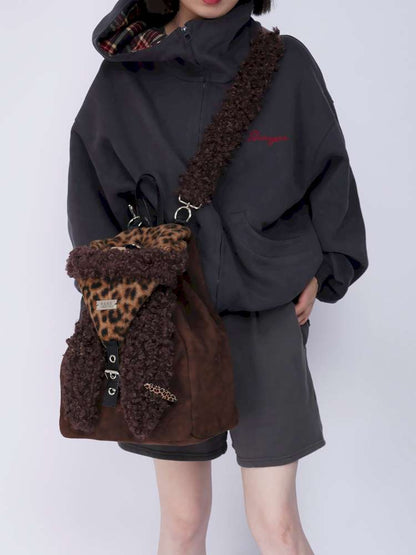 Rabbit Ears Cute Fur Crossbody School Bag【s0000014619】