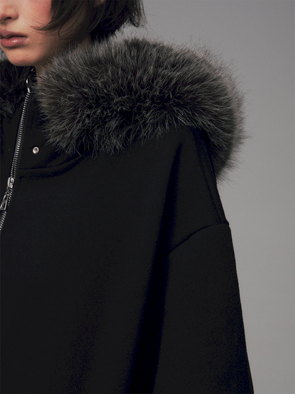 Cat Ears Leopard Print Fleece Hooded Jacket【s0000014708】