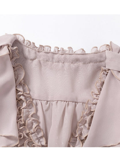 Vintage Court Chiffon Lace Cover-Up【s0000017244】
