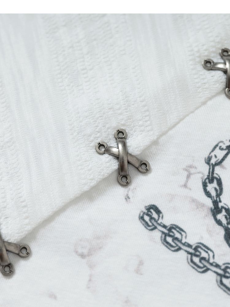 One-shoulder long-sleeved T-shirt【s0000013468】