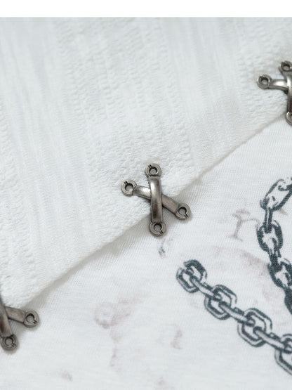 One-shoulder long-sleeved T-shirt【s0000013468】