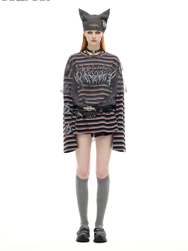 Authentic Two-Piece Striped T-Shirt【s0000014009】