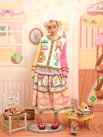 Lace Design Layered Cake Skirt【s0000013700】