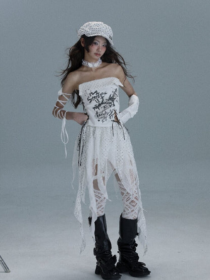 Irregular Splicing Broken Skirt【s0000016716】