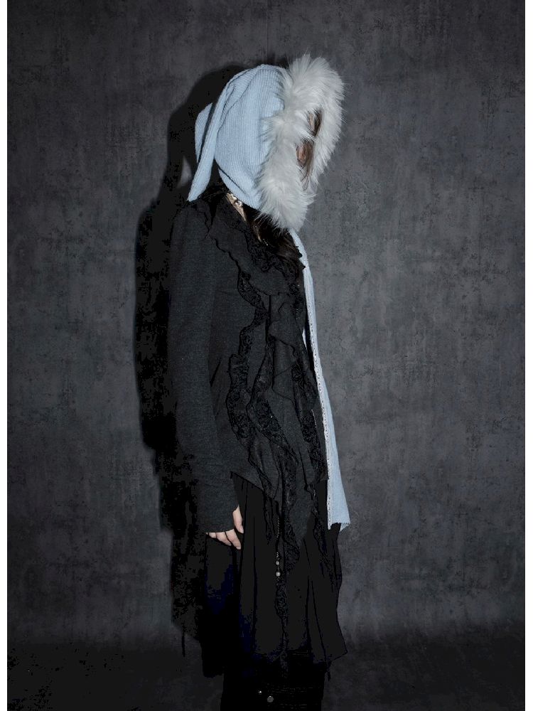 Ruffle Edge Vintage Knit Cardigan【s0000011271】