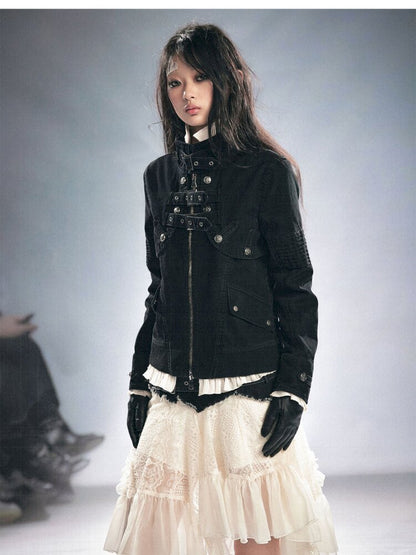 Washed Reconstructed Short Jacket【s0000015452】