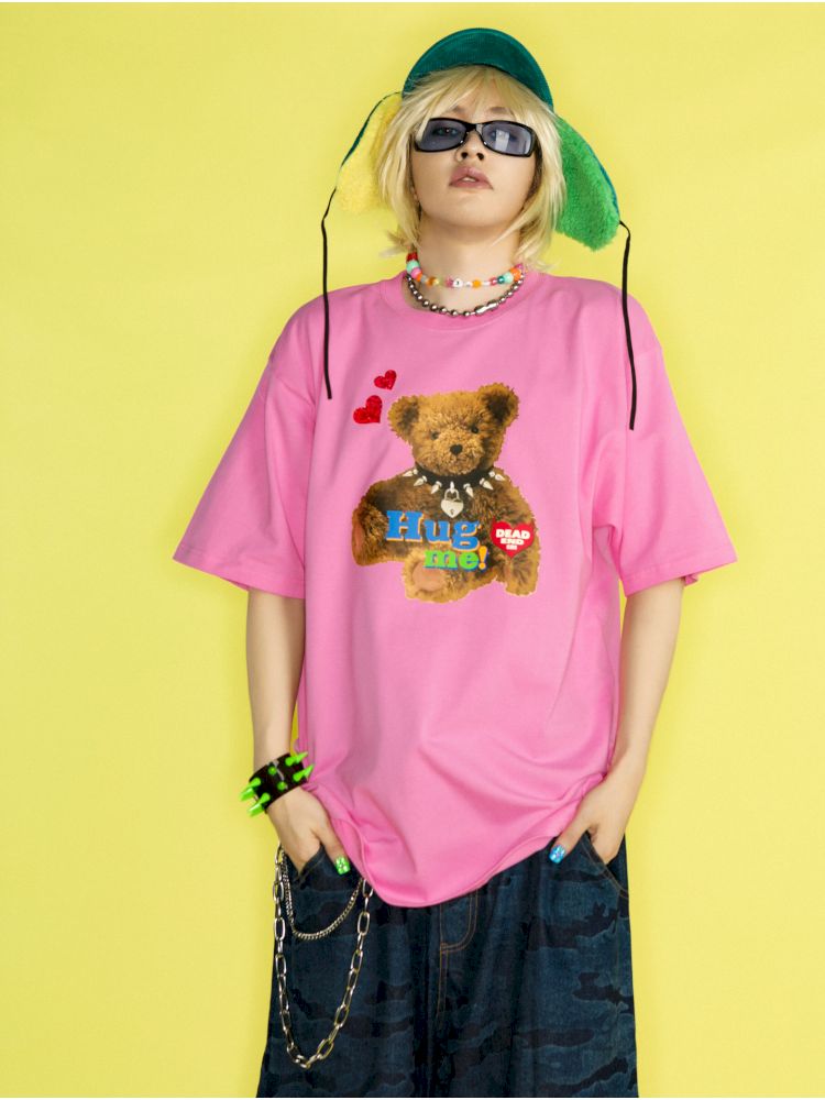 Dopamine Street Hip Hop Loose T-Shirt【s0000012459】
