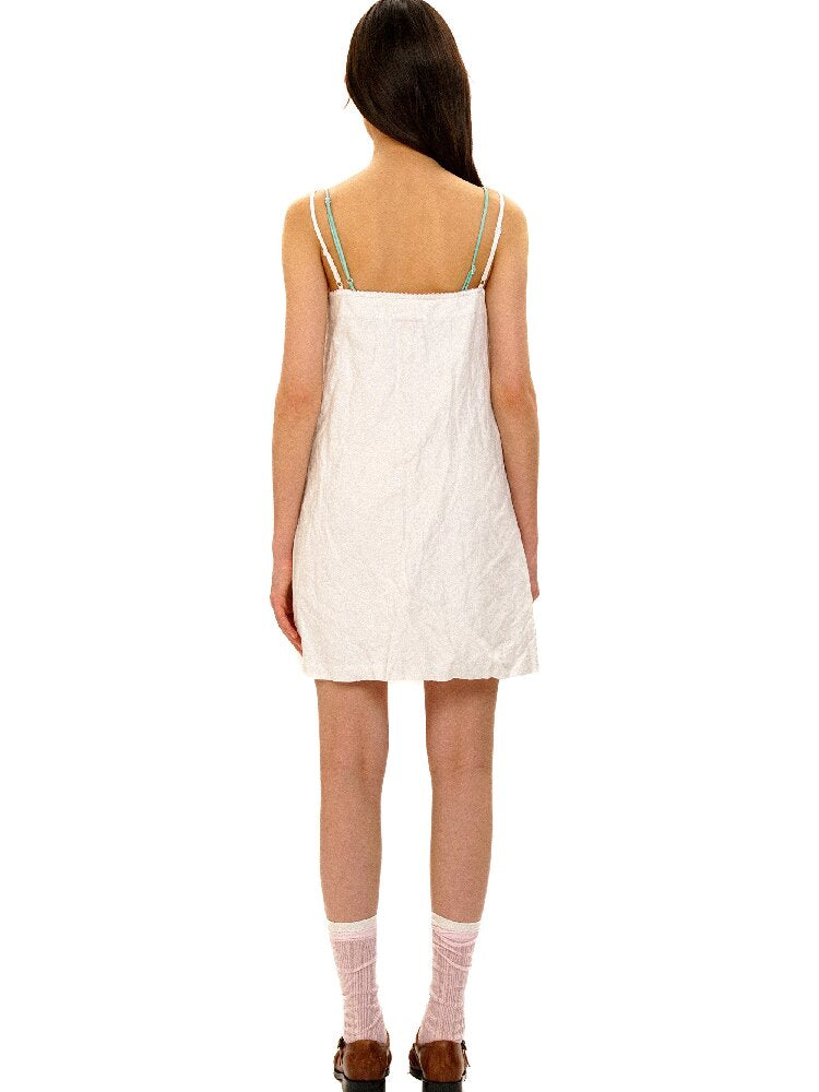 Lace Wire Pleated Slip Dress【s0000017431】