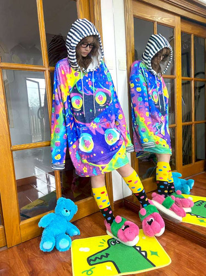 Niche Millennial Style Color Cartoon Plush Top【s0000014636】