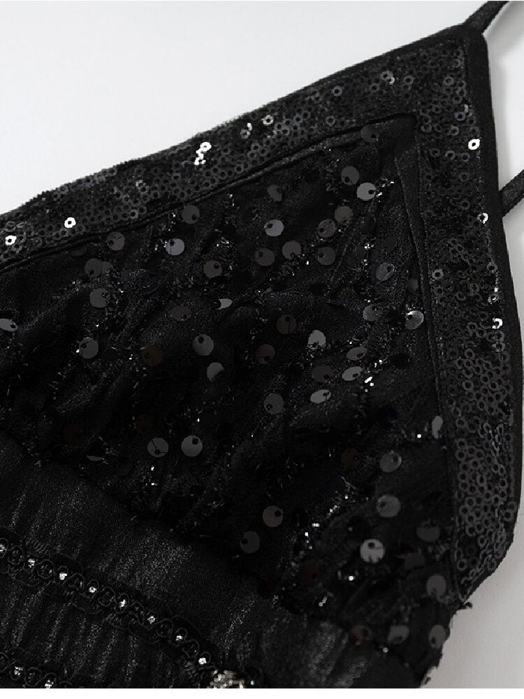 Vintage Court Punk Sequin Dress【s0000017858】