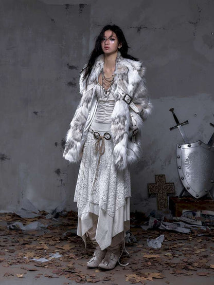 Eco-Friendly Faux Fur Coat【s0000014479】