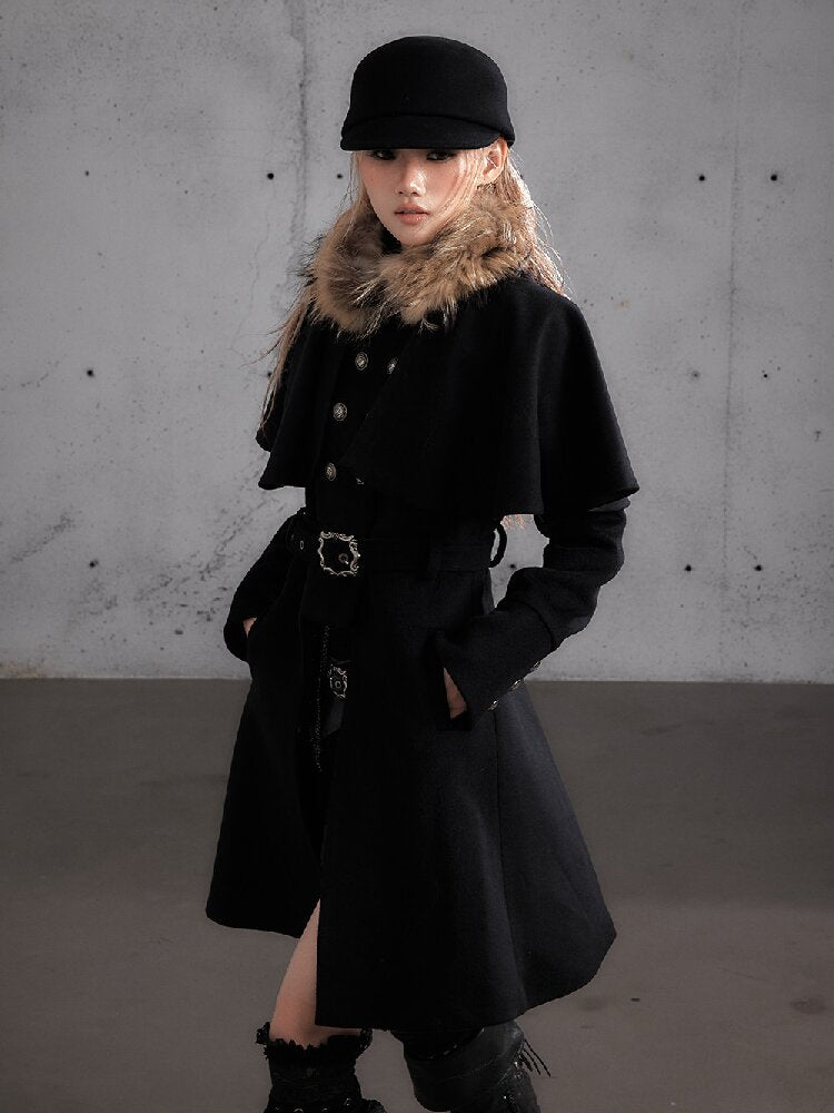 Modern Court Heiress Wool Cape Jacket【s0000019150】