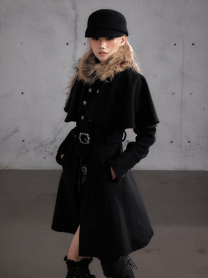 Modern Court Heiress Wool Cape Jacket【s0000019150】
