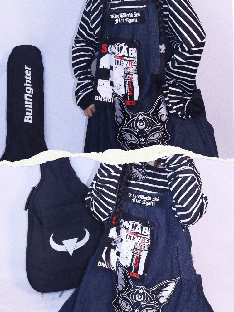 Punk Striped Fleece Sweatshirt【s0000014626】
