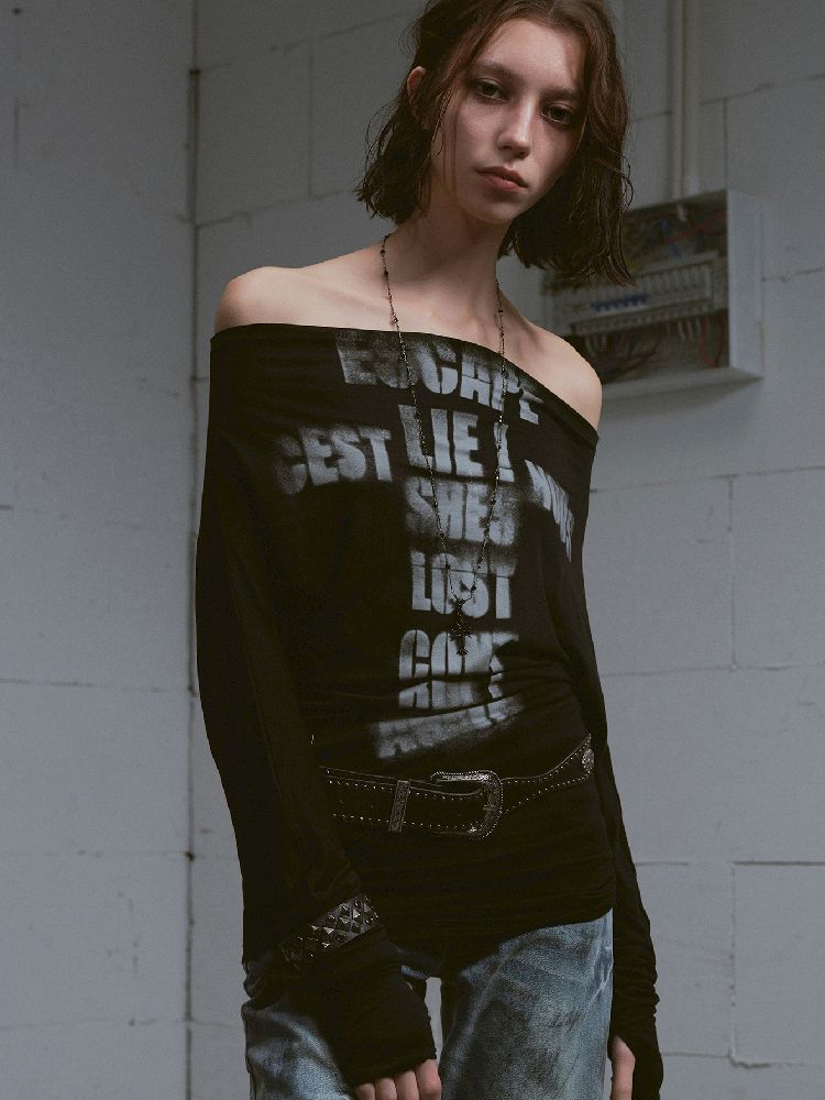 Thin Long Sleeve Printed Tee【s0000011851】